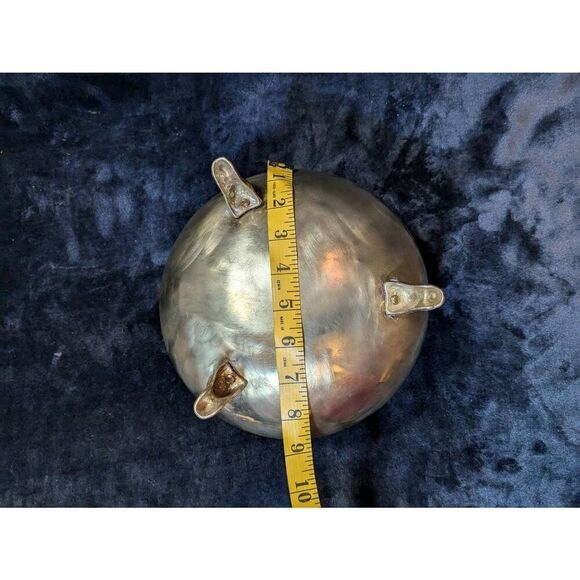 Vintage solid brass cauldron,plant pot 8Wx6H - Picture 7 of 11